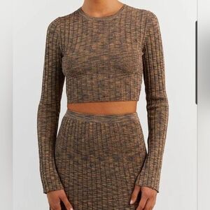 DISSH Lottie Moss Marble Crop Top Size Small